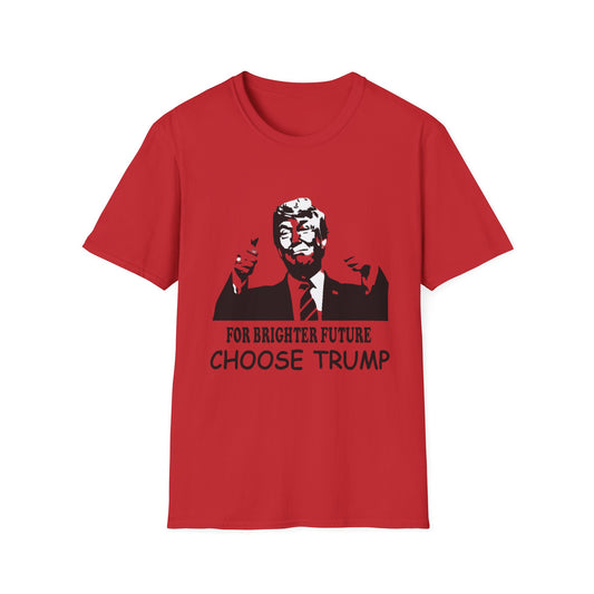 Unisex Softstyle T-Shirt for men and women with TRUMP Picture