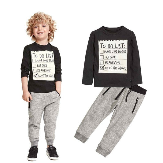 Kids Boys Clothing Set Baby Boy Casual Clothes Spring Autumn Ccotton Long Sleeves for kids T-shirt Pants 2pcs Suit For 3-7 Years , kid Long Sleeves , kids Long Sleeves , kid	Long Sleeve , kids Long Sleeve