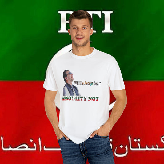 Unisex Garment-Dyed T-shirt for men and women with imran khan picture